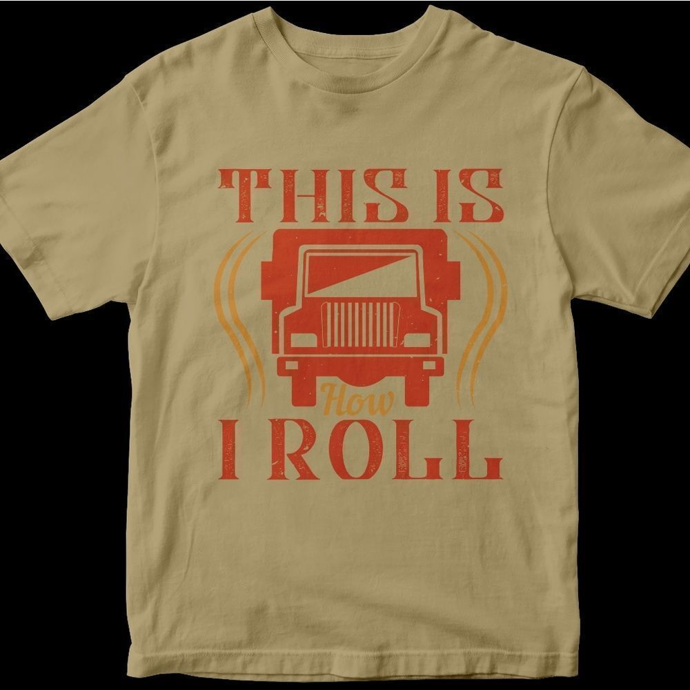 New Funny Truck Driver Apparel Gear Attire Short Sleeve Casual Work Shirt TShirt
